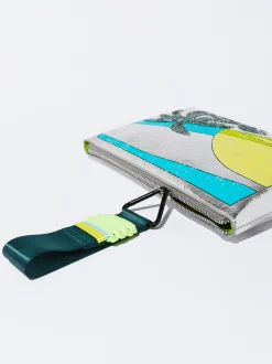 PARFOIS Bolso Metalizado Estampado Plateado Cheap