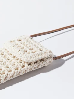 PARFOIS Bolso M&oacute;vil Crochet Crudo Cheap