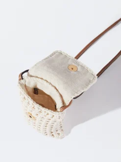 PARFOIS Bolso Móvil Crochet Crudo Cheap