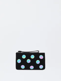PARFOIS Bolso Multiusos De Ante Negro Cheap