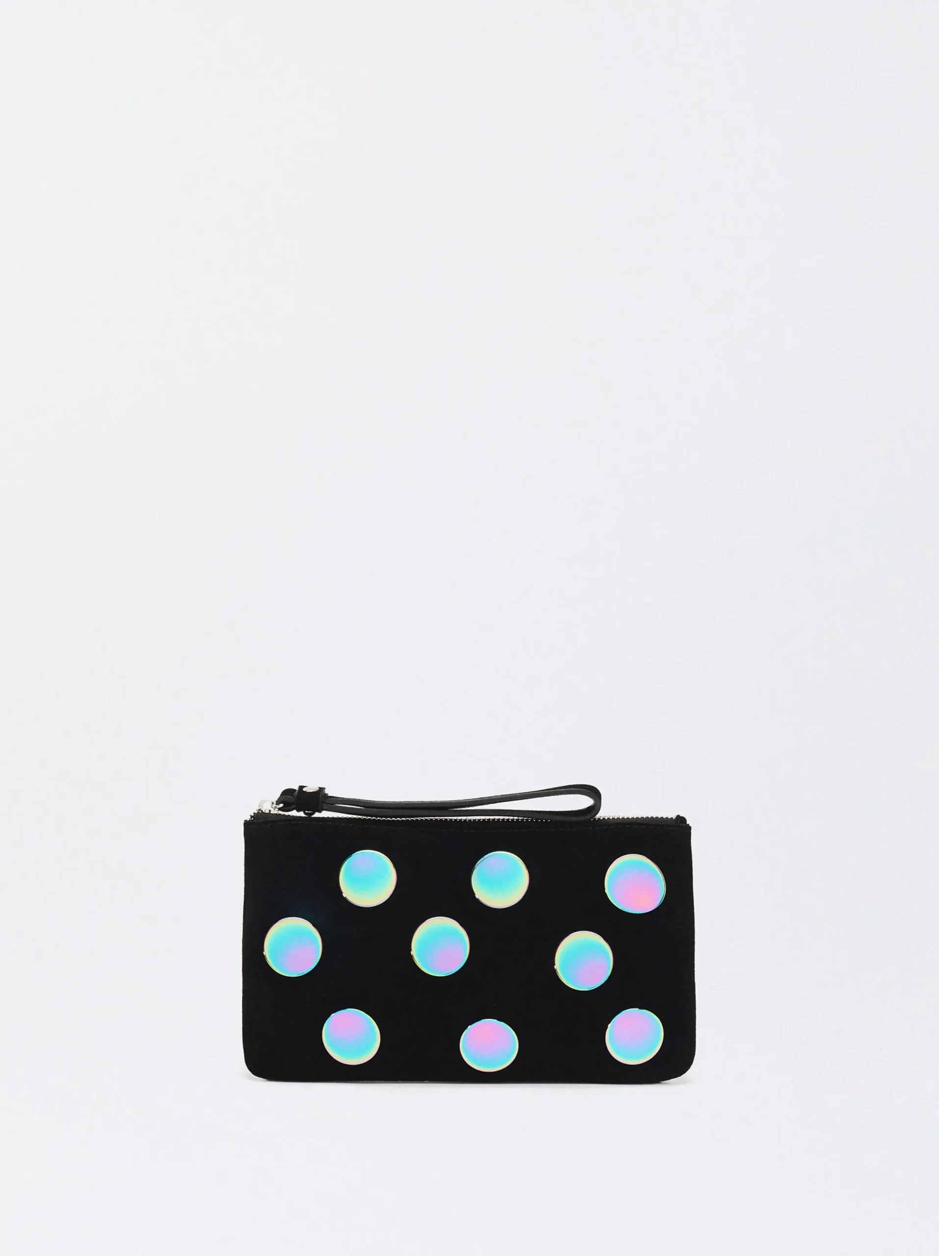 PARFOIS Bolso Multiusos De Ante Negro Cheap