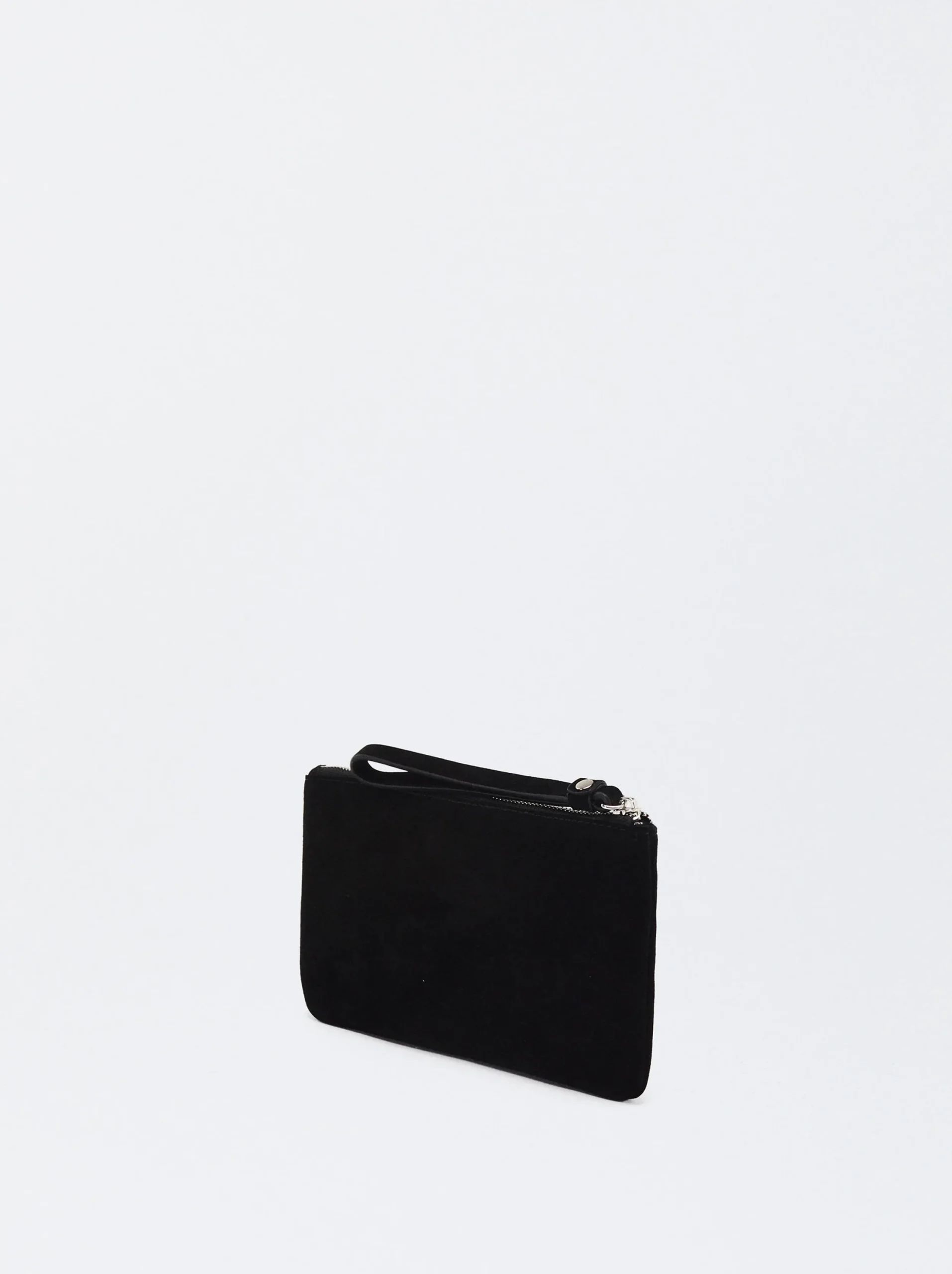 PARFOIS Bolso Multiusos De Ante Negro Cheap