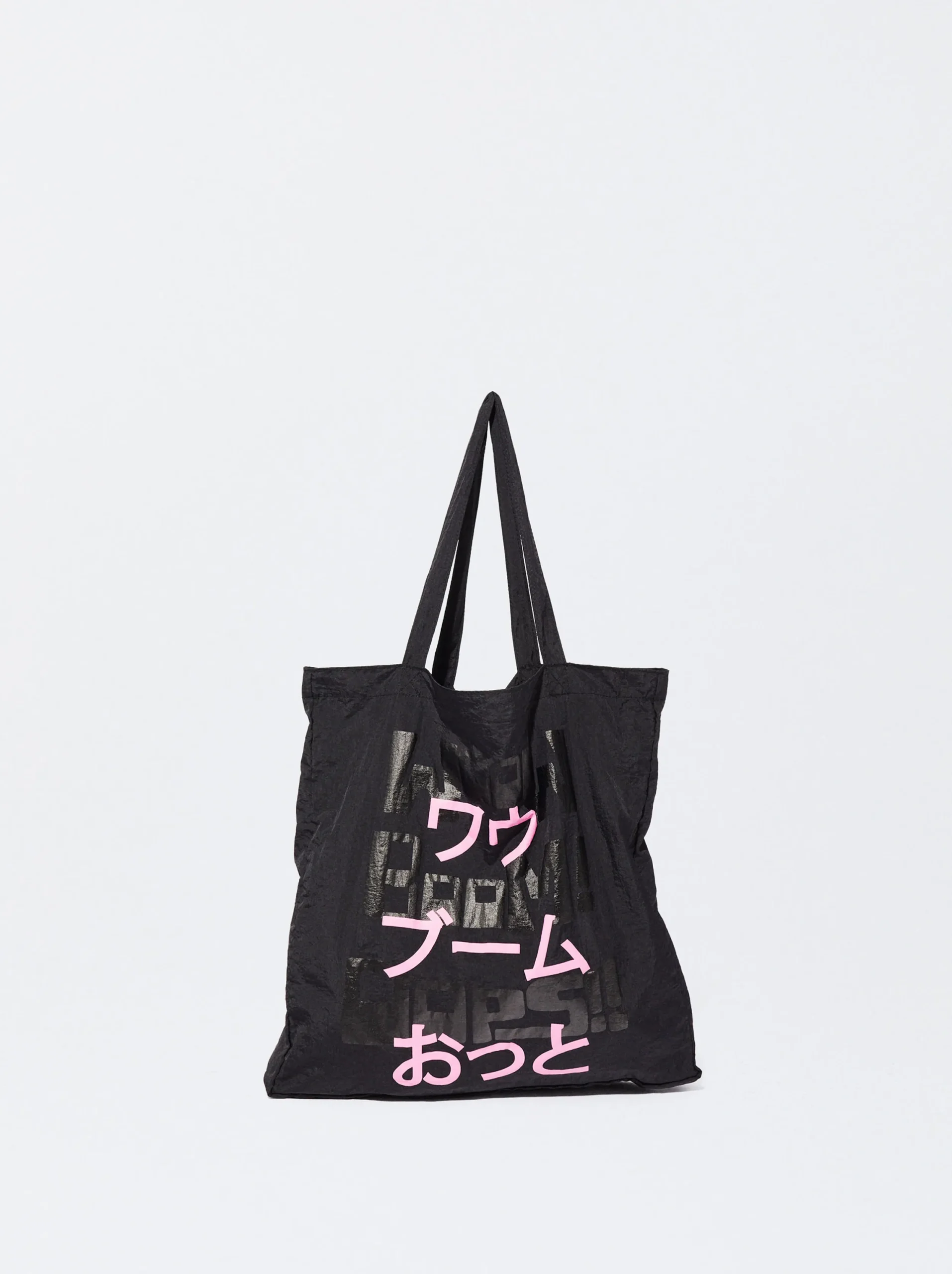 PARFOIS Bolso Multiusos Nylon Estampado Negro Cheap