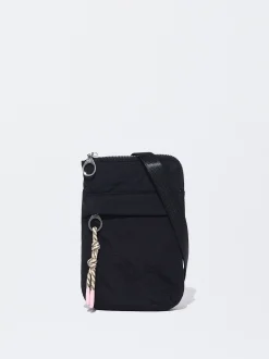 PARFOIS Bolso Para El Móvil De Nylon Negro Discount