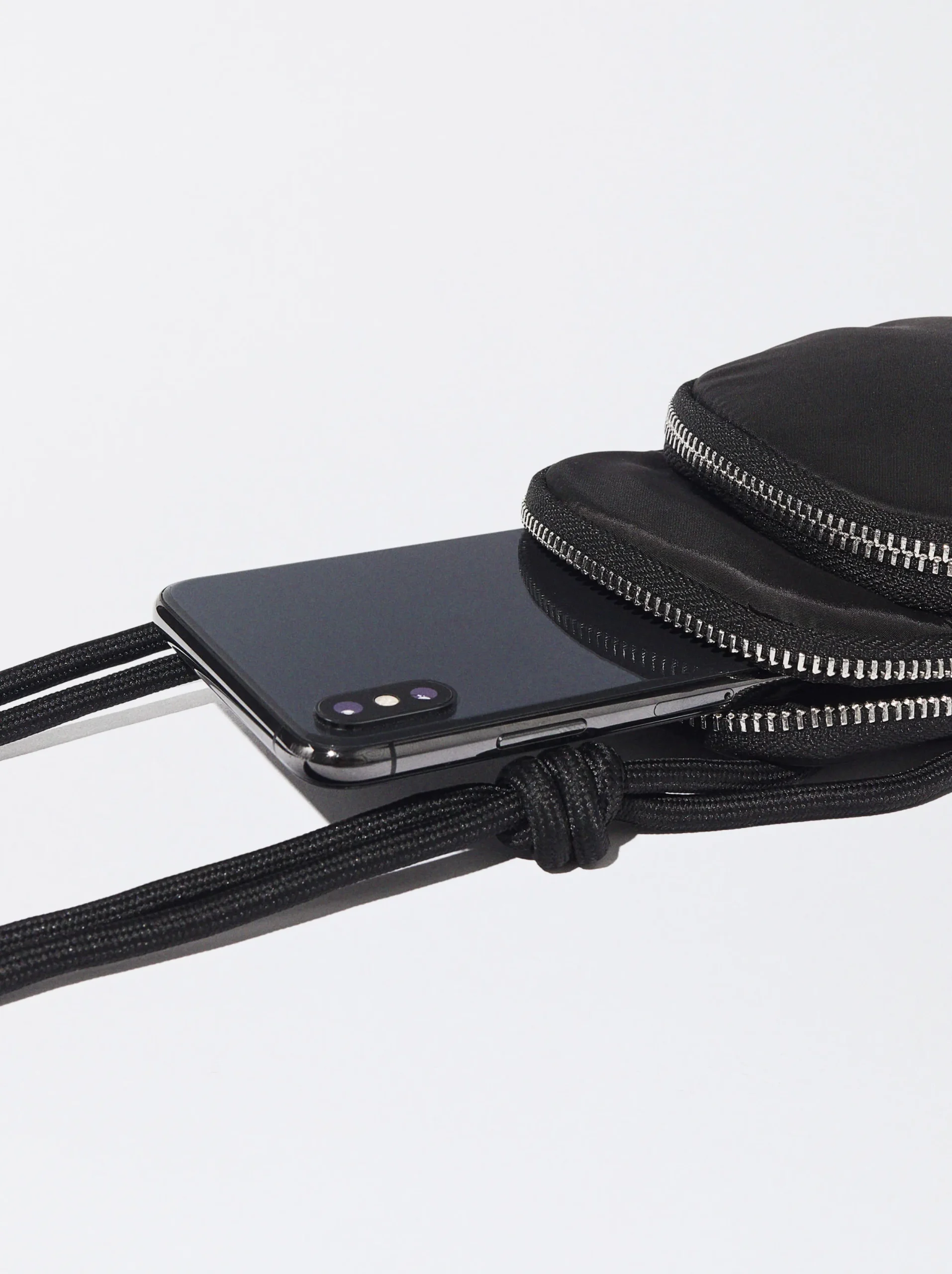 PARFOIS Bolso Para El Móvil De Nylon Negro Best