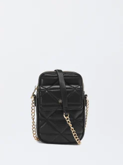 PARFOIS Bolso Para Móvil Acolchado Negro Best Sale