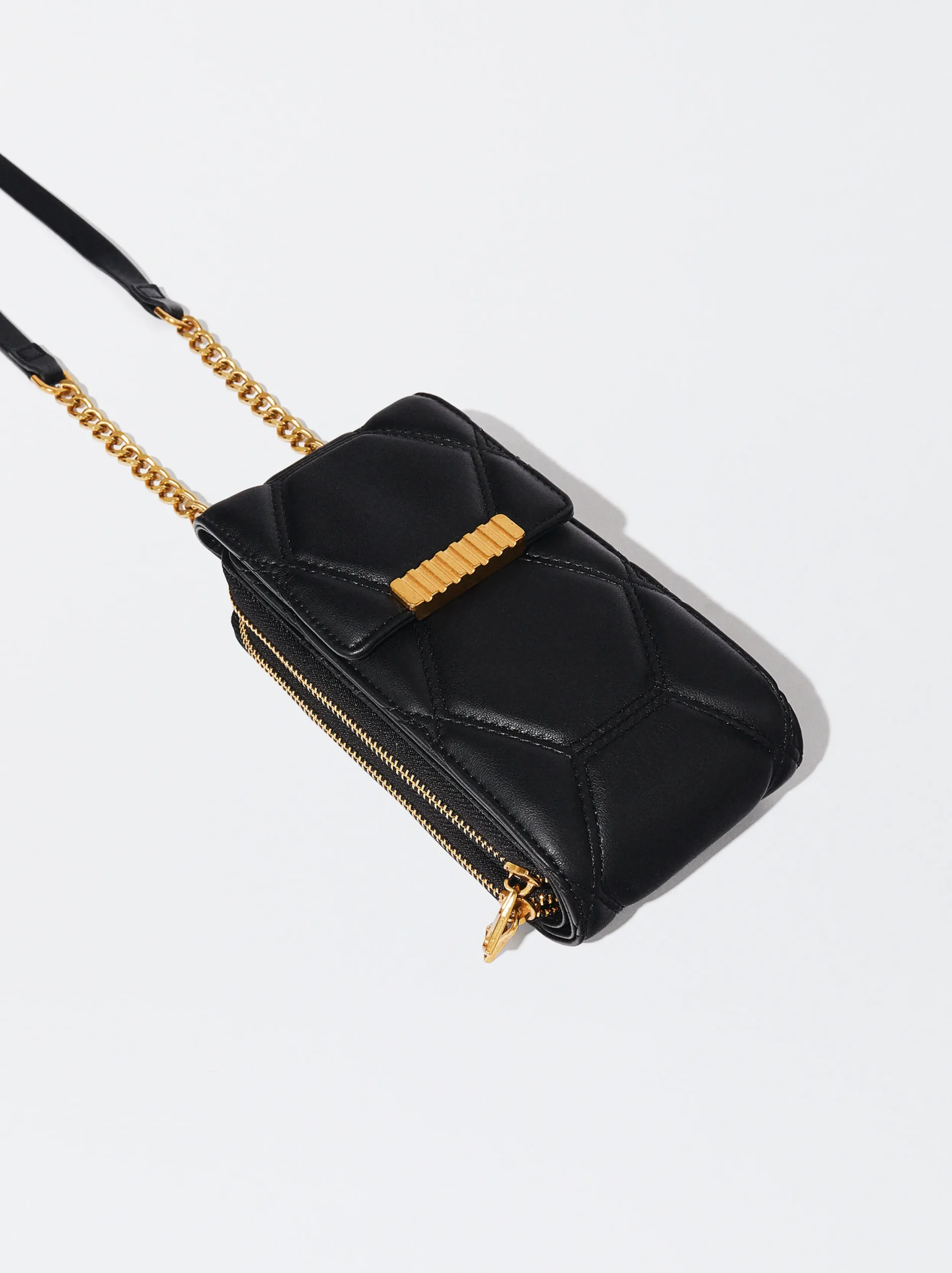 PARFOIS Bolso Para Móvil Acolchado Negro Store
