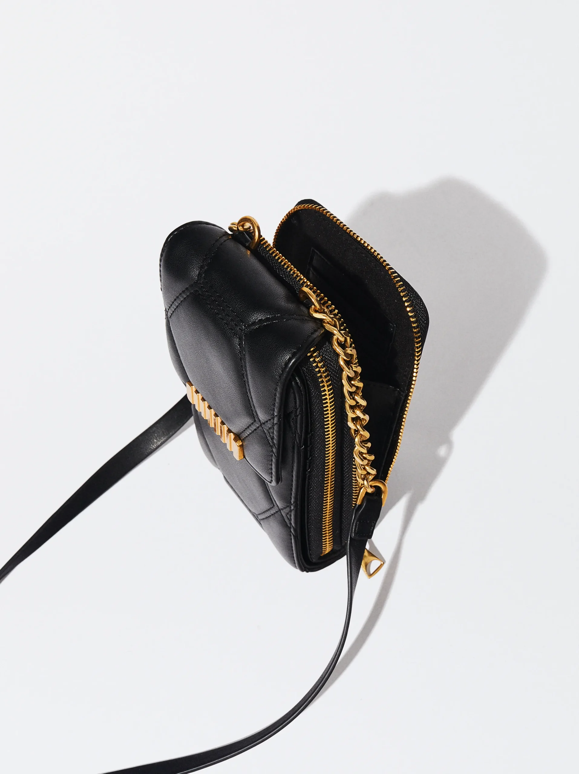 PARFOIS Bolso Para Móvil Acolchado Negro Store