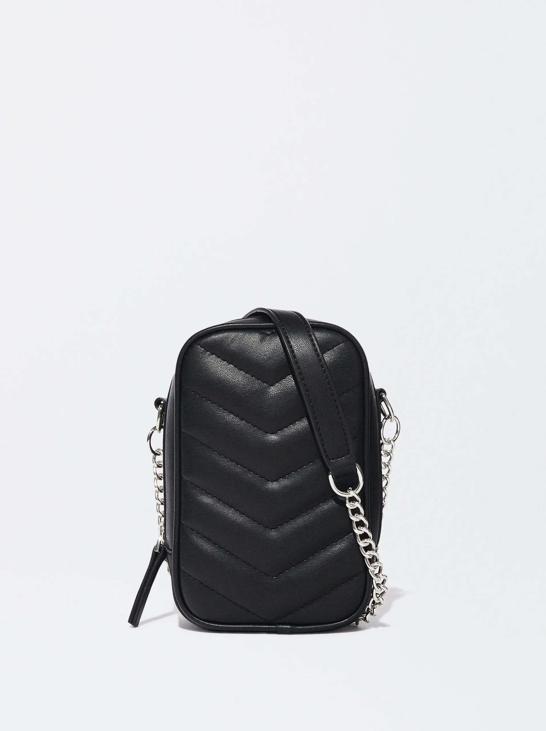 PARFOIS Bolso Para Móvil Acolchado Negro Fashion