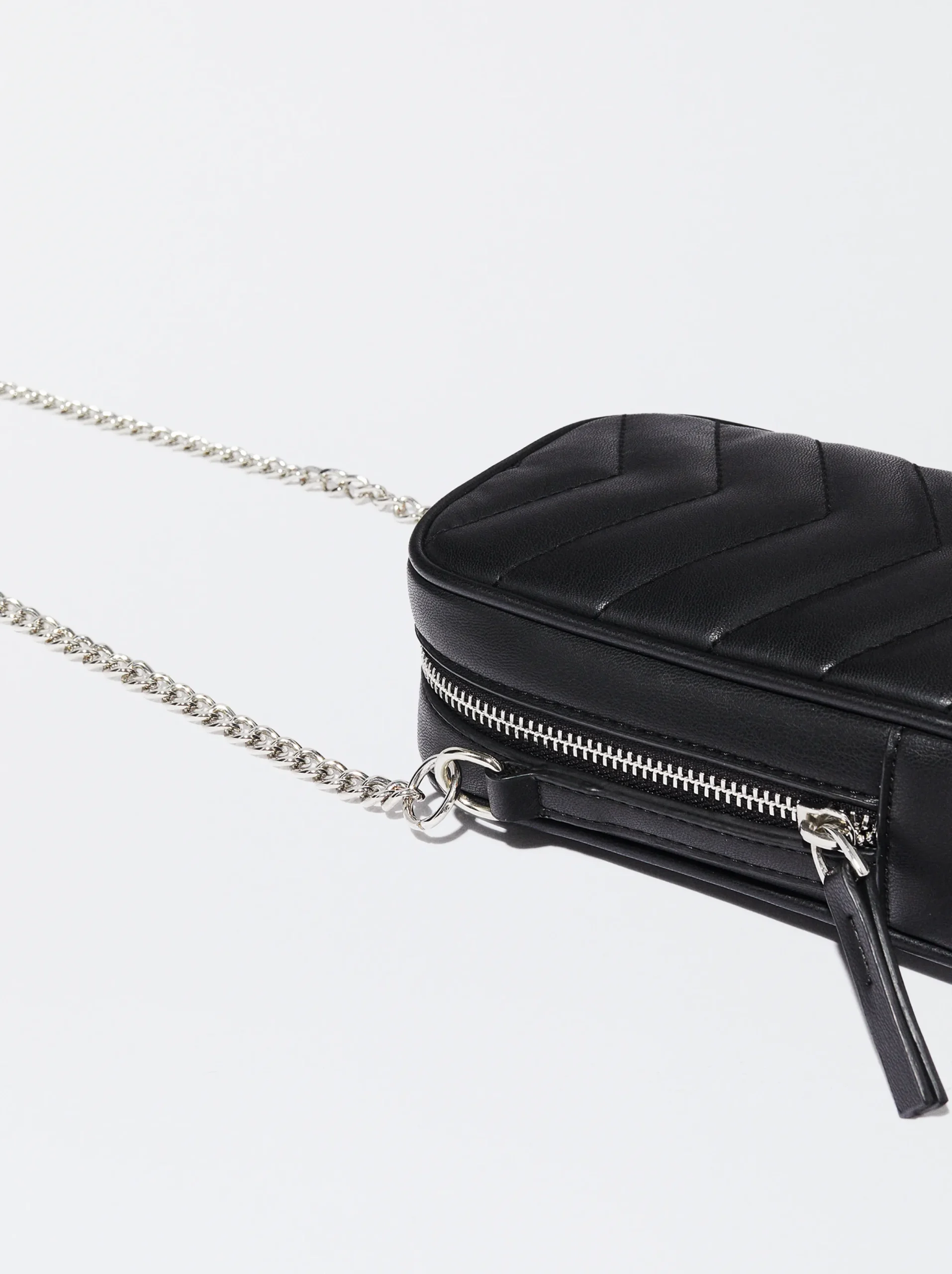 PARFOIS Bolso Para Móvil Acolchado Negro Fashion