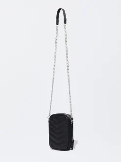PARFOIS Bolso Para Móvil Acolchado Negro Fashion