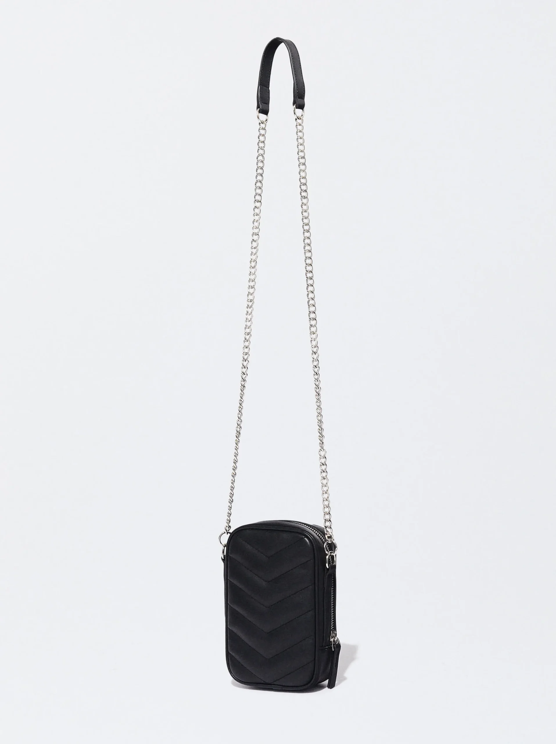 PARFOIS Bolso Para Móvil Acolchado Negro Fashion