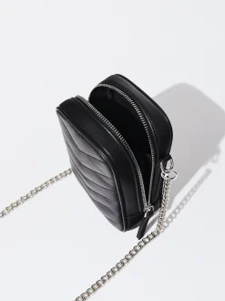 PARFOIS Bolso Para Móvil Acolchado Negro Fashion