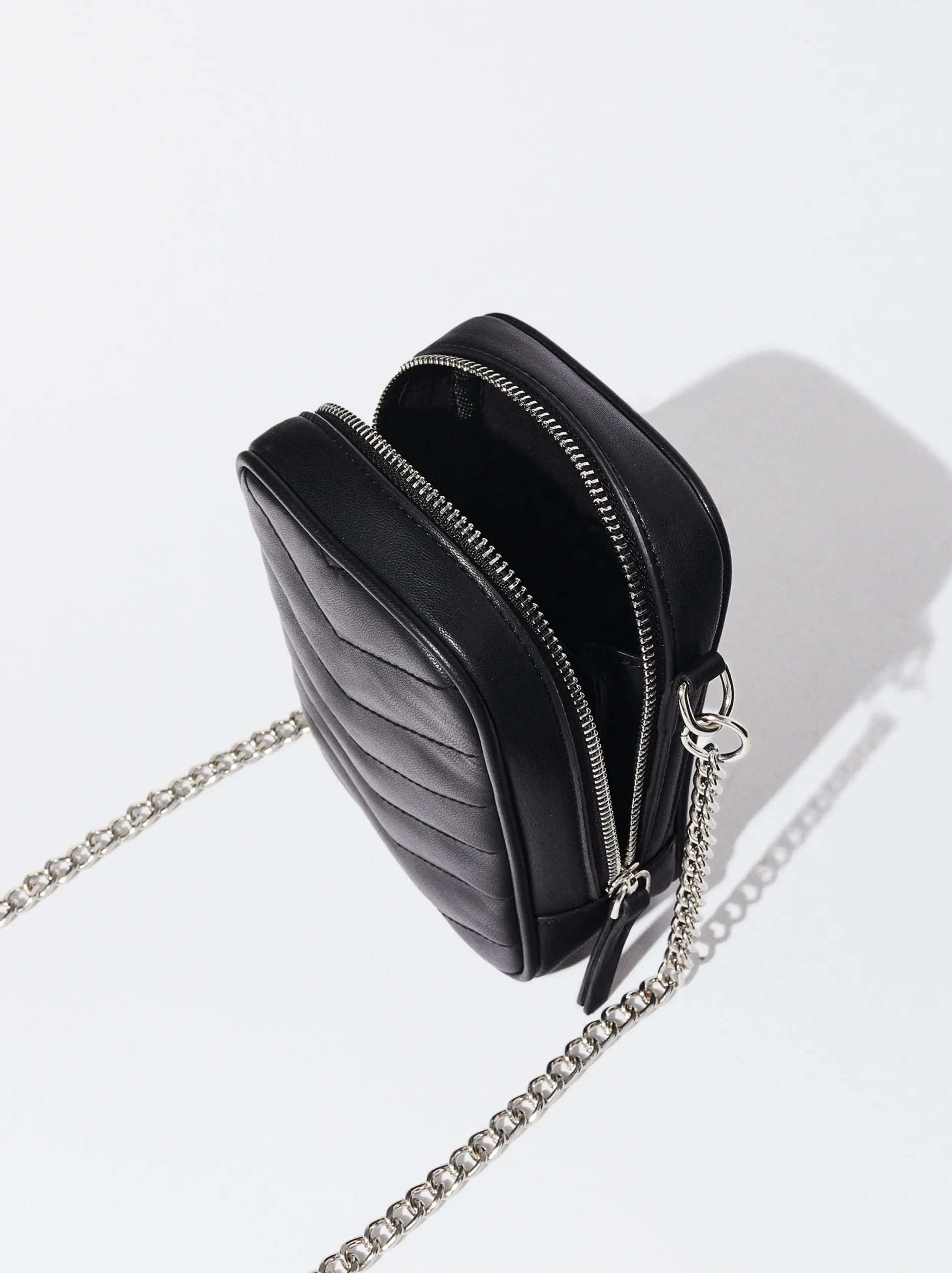 PARFOIS Bolso Para Móvil Acolchado Negro Fashion