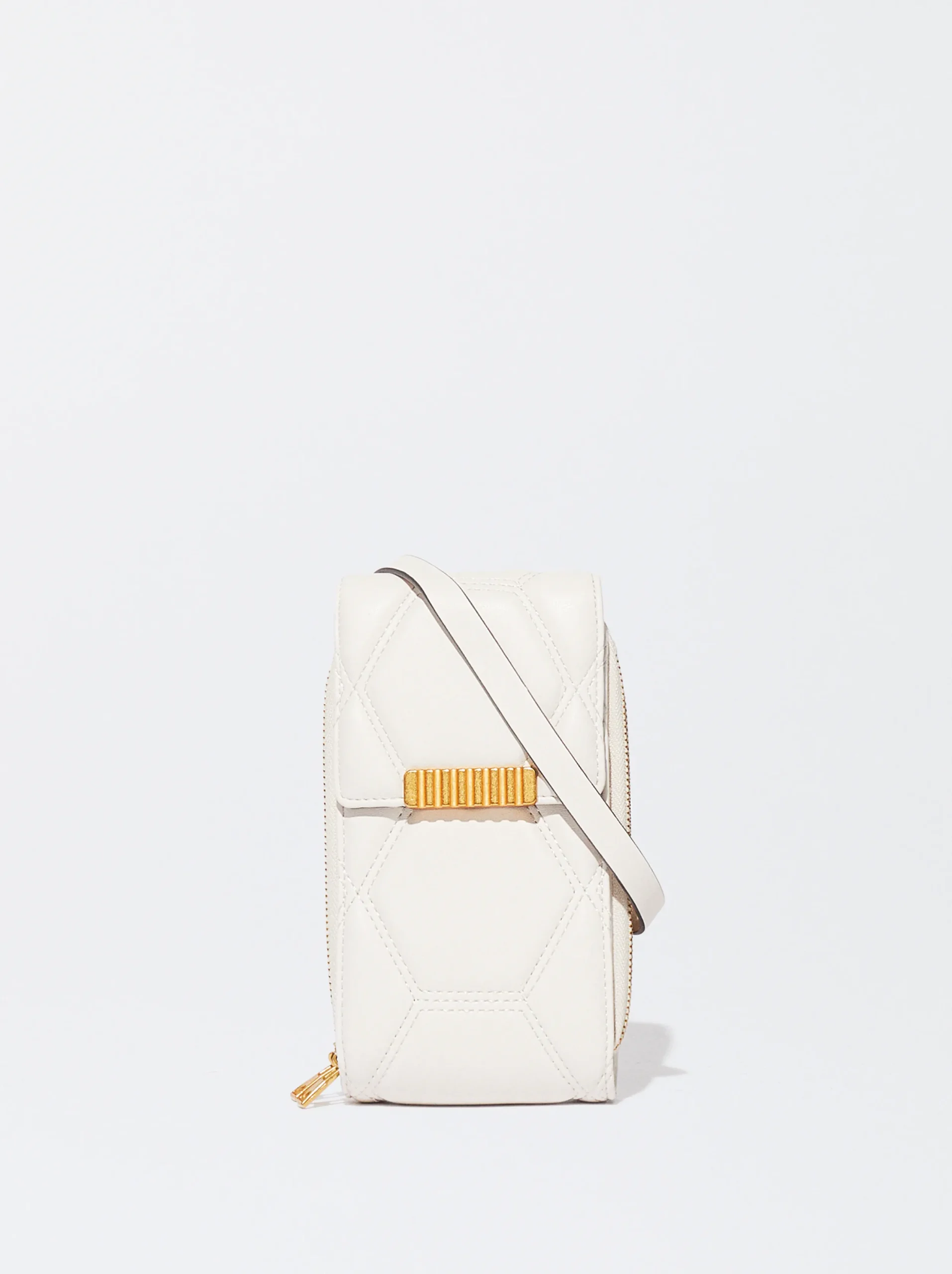 PARFOIS Bolso Para Móvil Acolchado Beige Discount