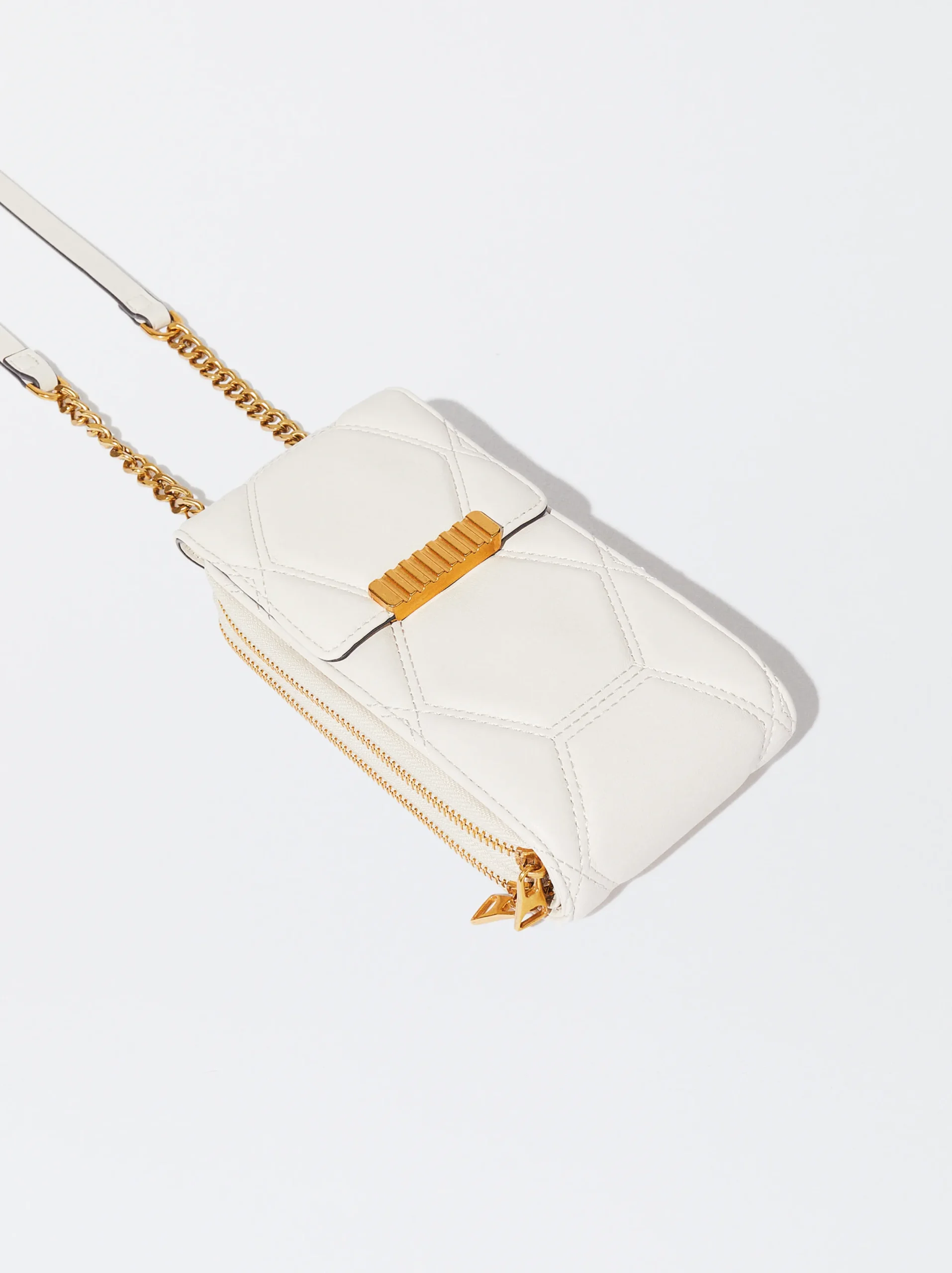 PARFOIS Bolso Para Móvil Acolchado Beige Discount