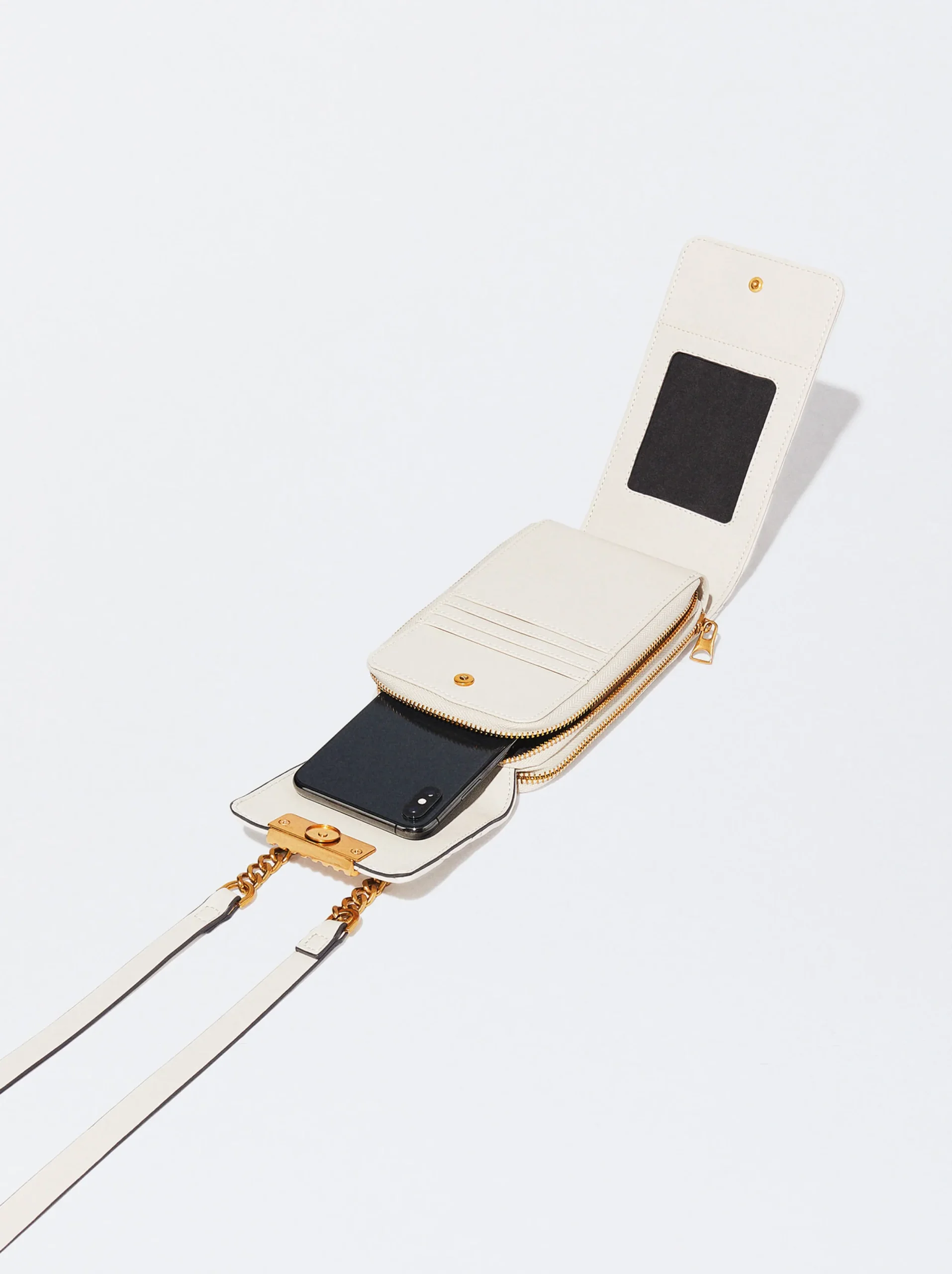 PARFOIS Bolso Para Móvil Acolchado Beige Discount