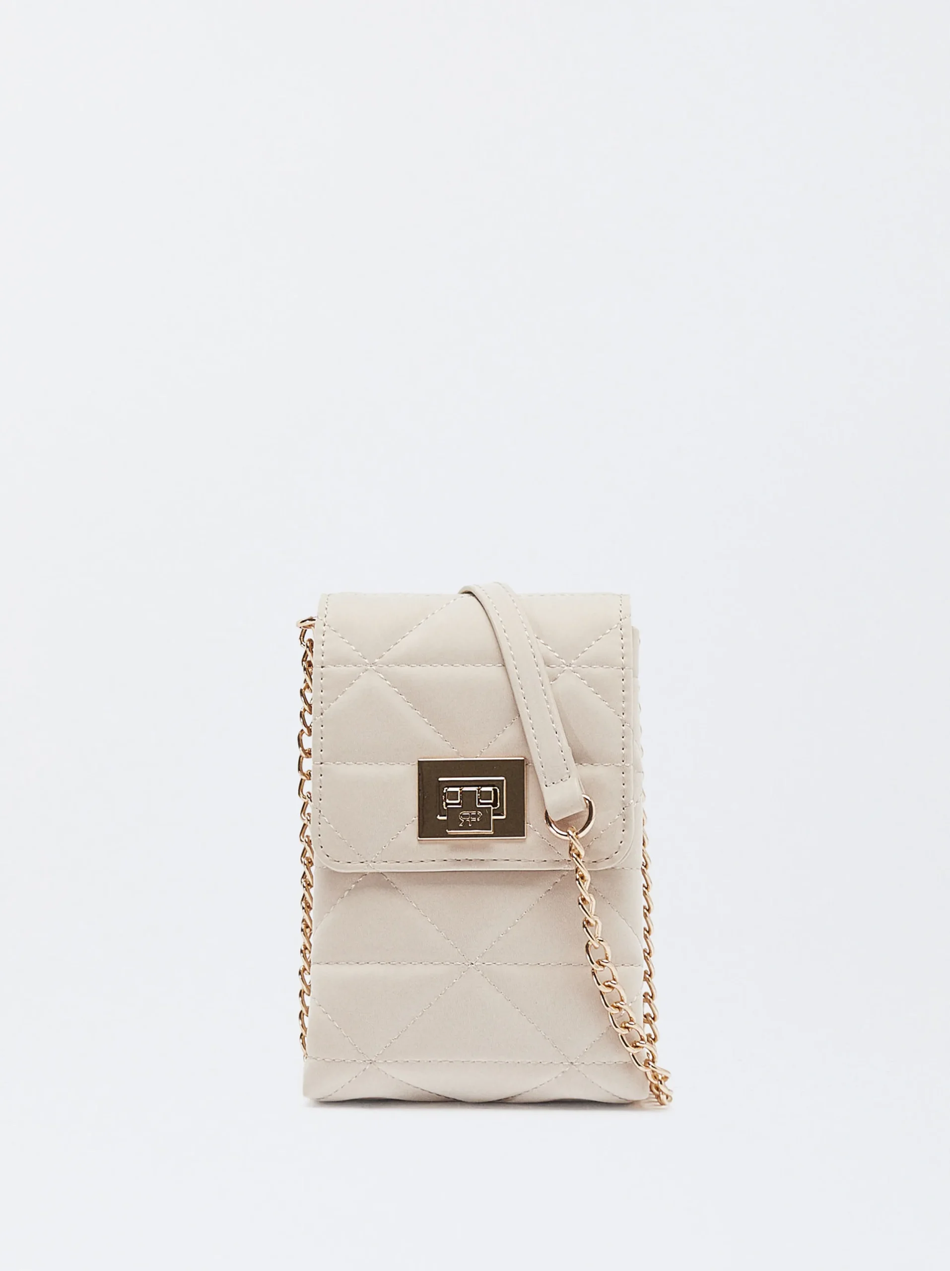 PARFOIS Bolso Para Móvil Acolchado Beige Shop