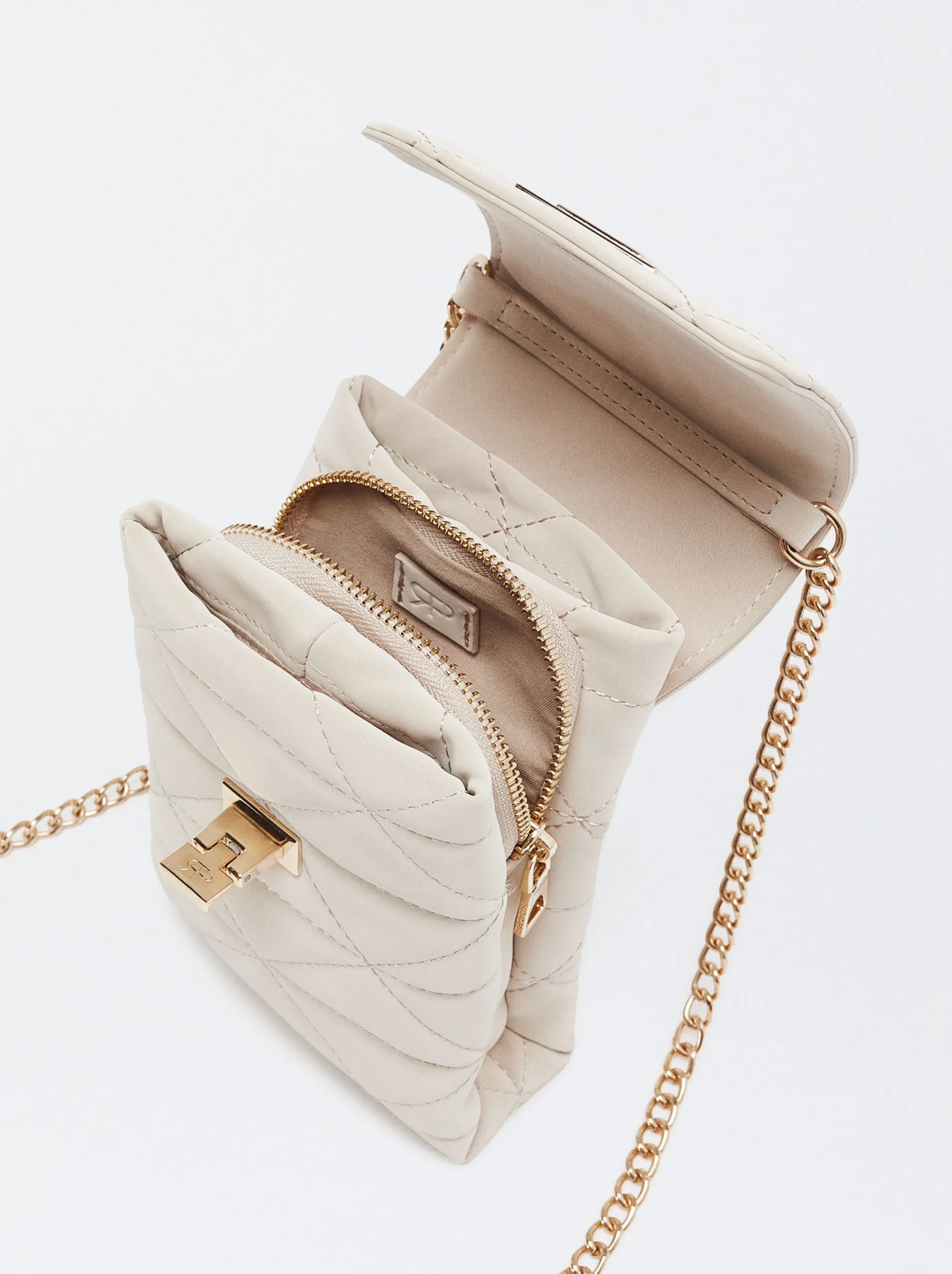 PARFOIS Bolso Para Móvil Acolchado Beige Shop