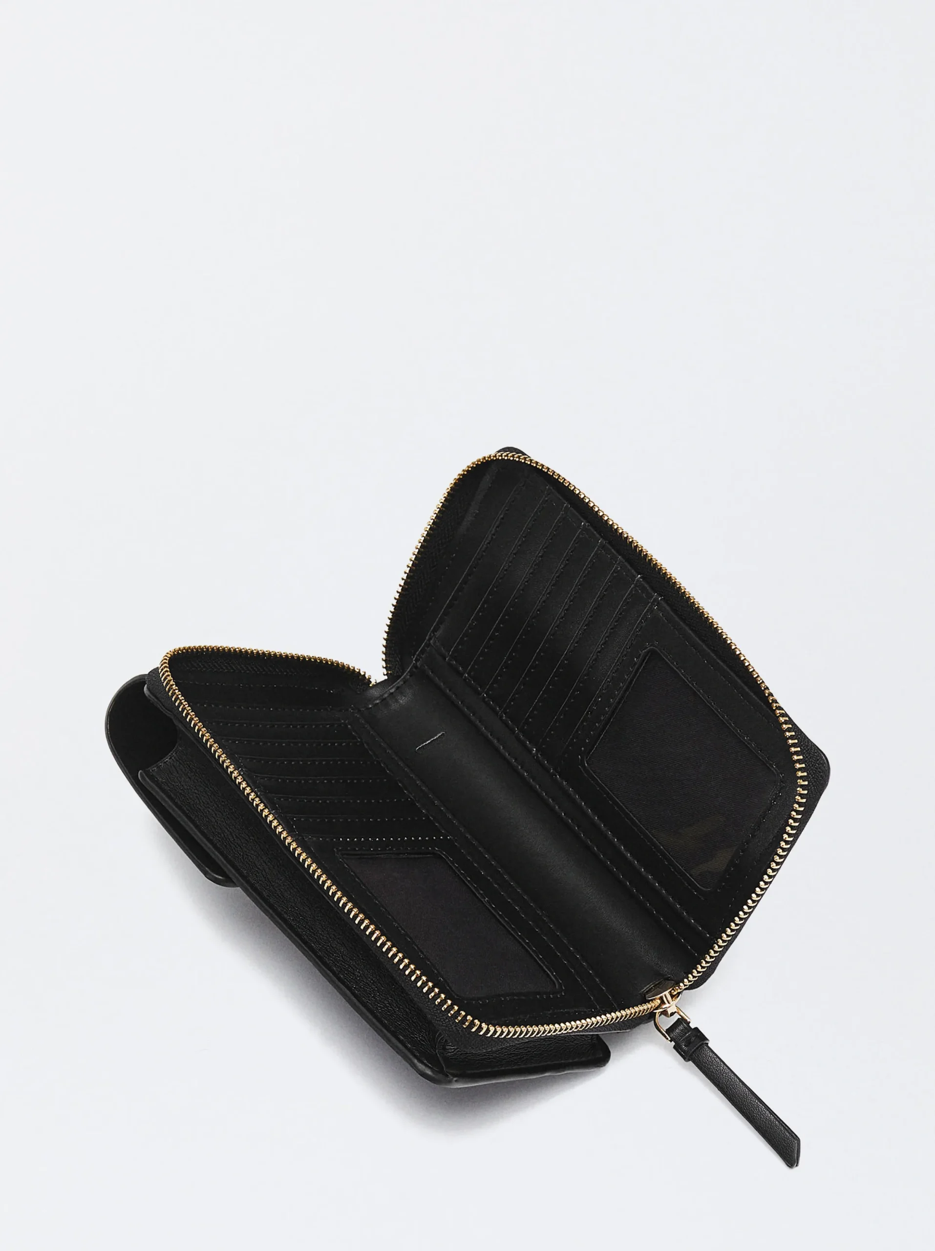 PARFOIS Bolso Para Móvil Con Cierre De Solapa Negro Store