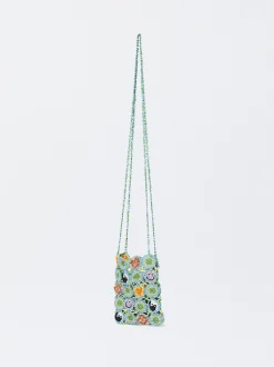 PARFOIS Bolso Para Móvil Con Abalorios Azul Best Sale