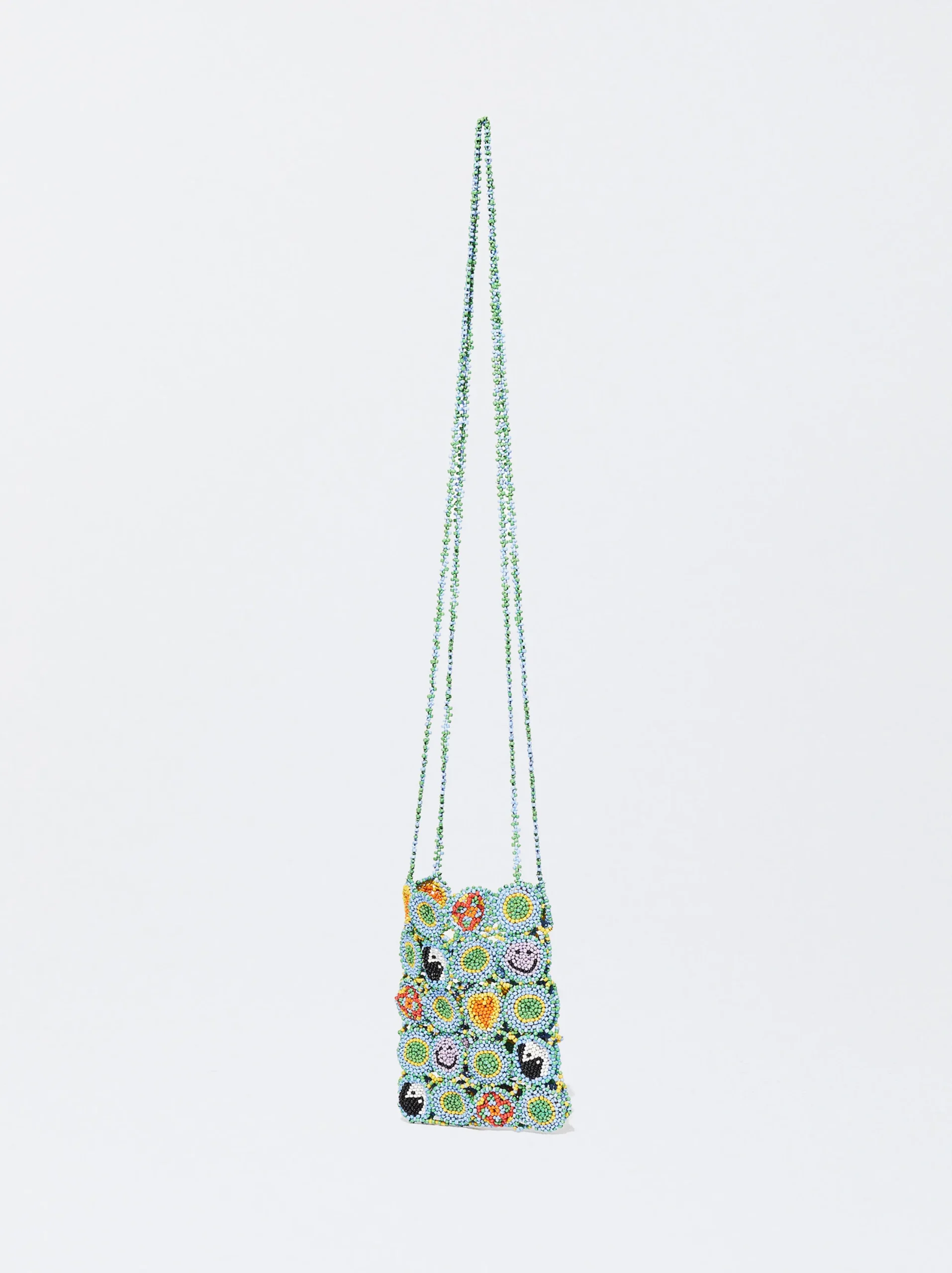 PARFOIS Bolso Para Móvil Con Abalorios Azul Best Sale