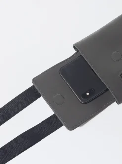 PARFOIS Bolso Para M&oacute;vil Con Bandolera Negro Discount
