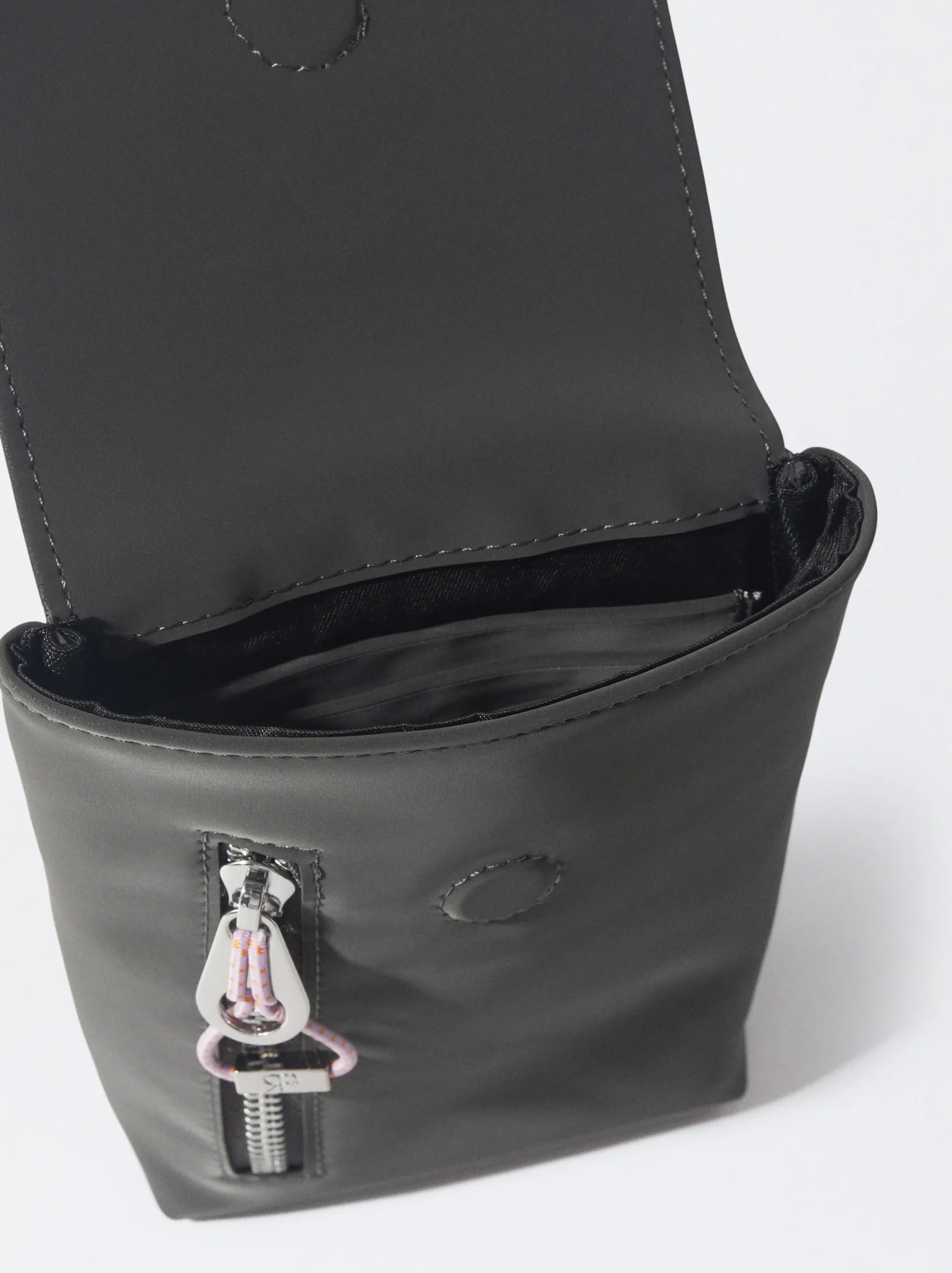 PARFOIS Bolso Para Móvil Con Bandolera Negro Discount