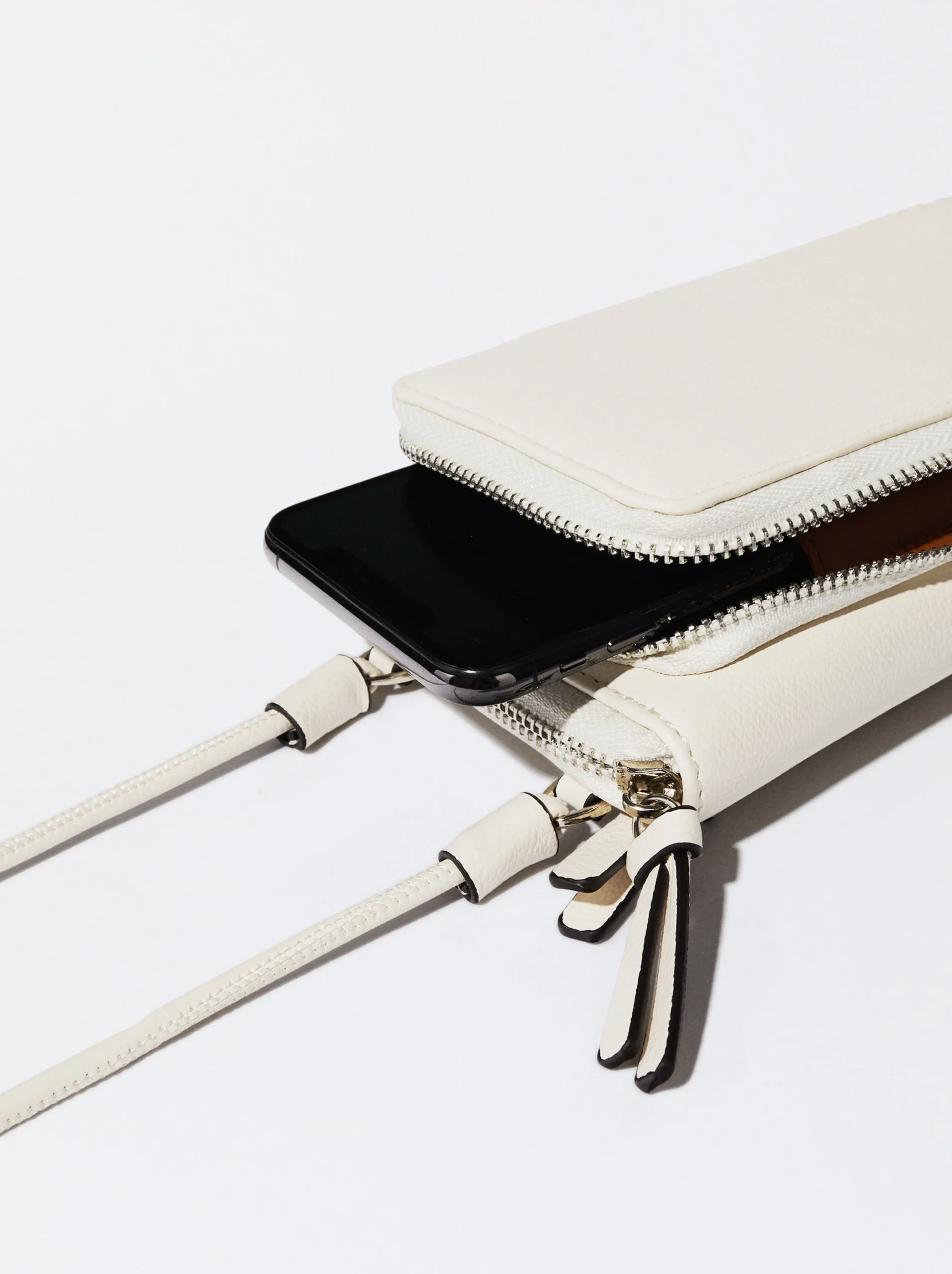 PARFOIS Bolso Para Móvil Con Bandolera Crudo New