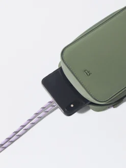 PARFOIS Bolso Para M&oacute;vil Con Bandolera Caqui Cheap