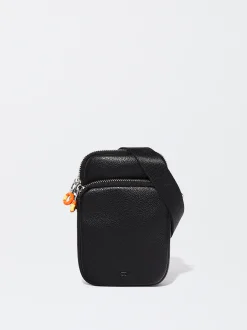 PARFOIS Bolso Para Móvil Con Bandolera Negro Fashion