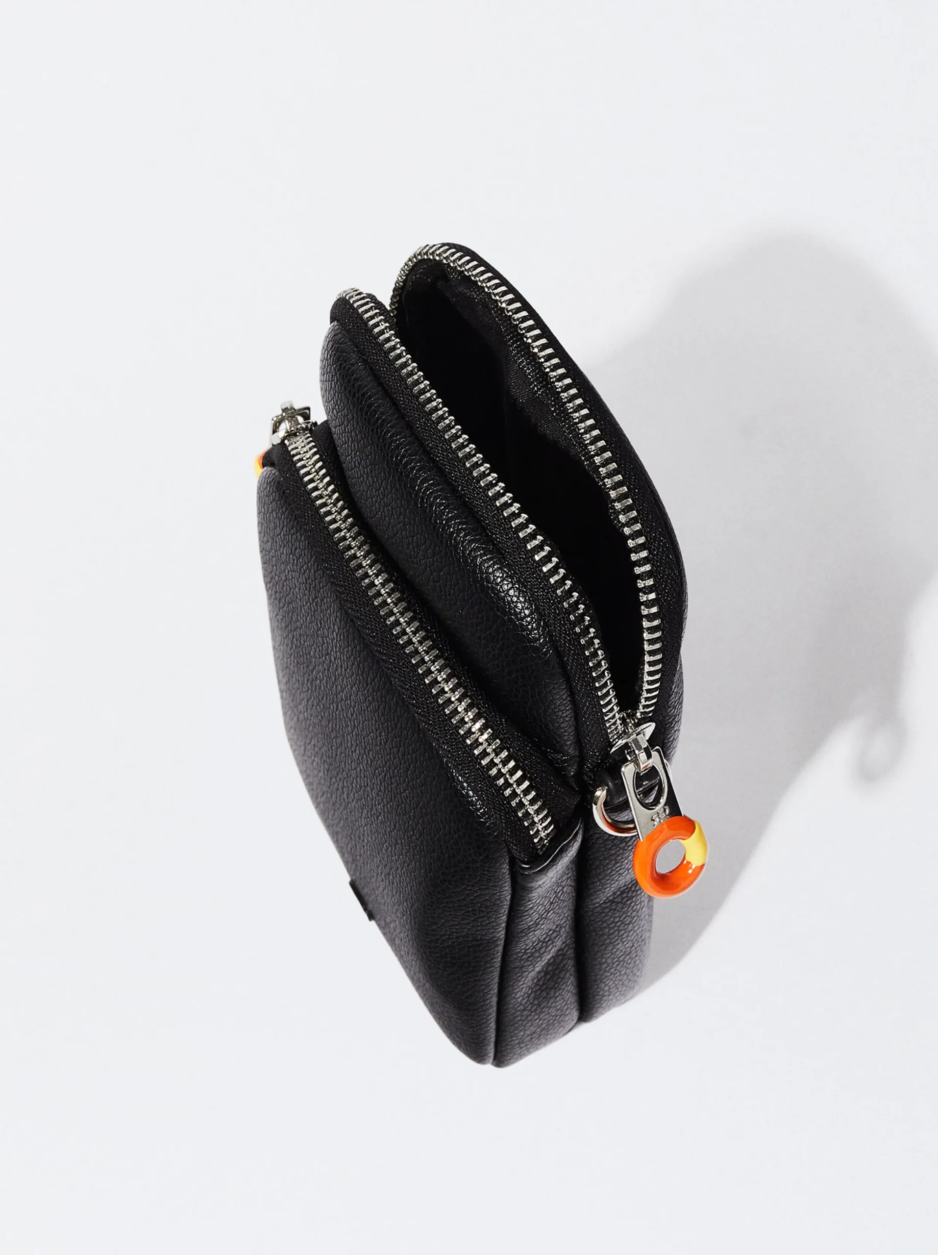 PARFOIS Bolso Para Móvil Con Bandolera Negro Fashion