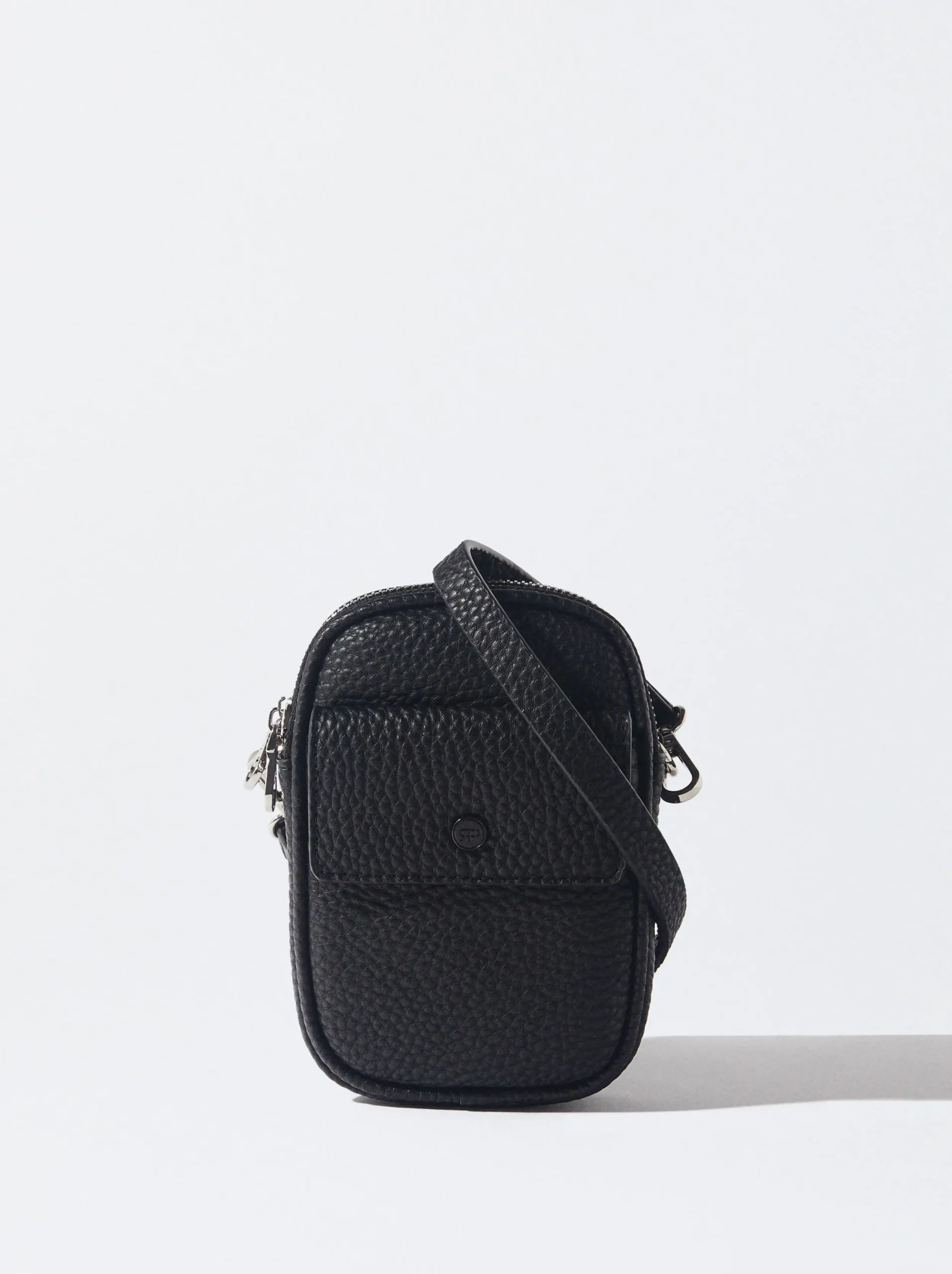PARFOIS Bolso Para Móvil Con Bandolera Negro Flash Sale