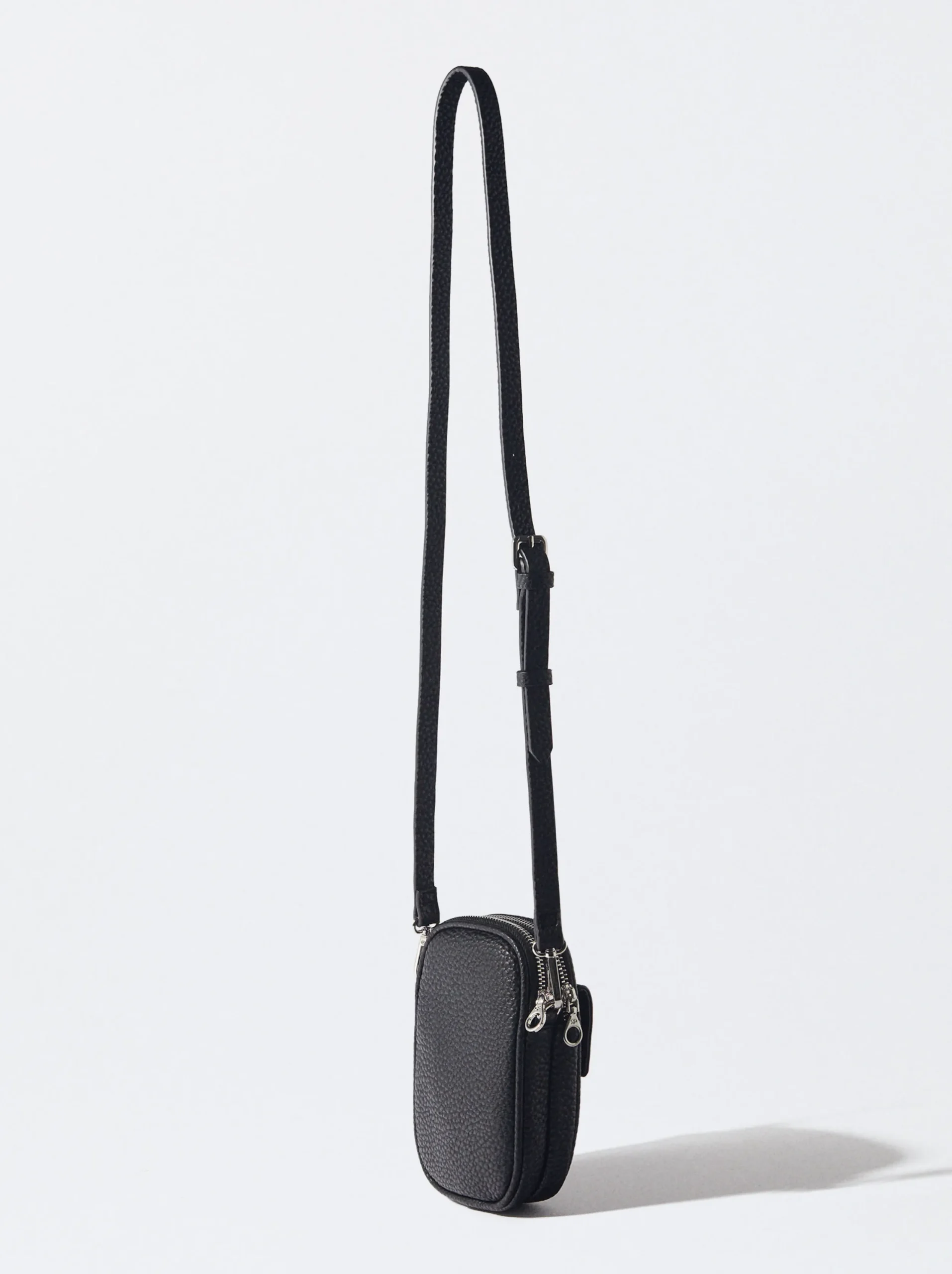 PARFOIS Bolso Para Móvil Con Bandolera Negro Flash Sale