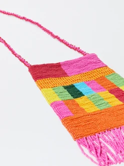 PARFOIS Bolso Para M&oacute;vil Con Abalorios Rosa New