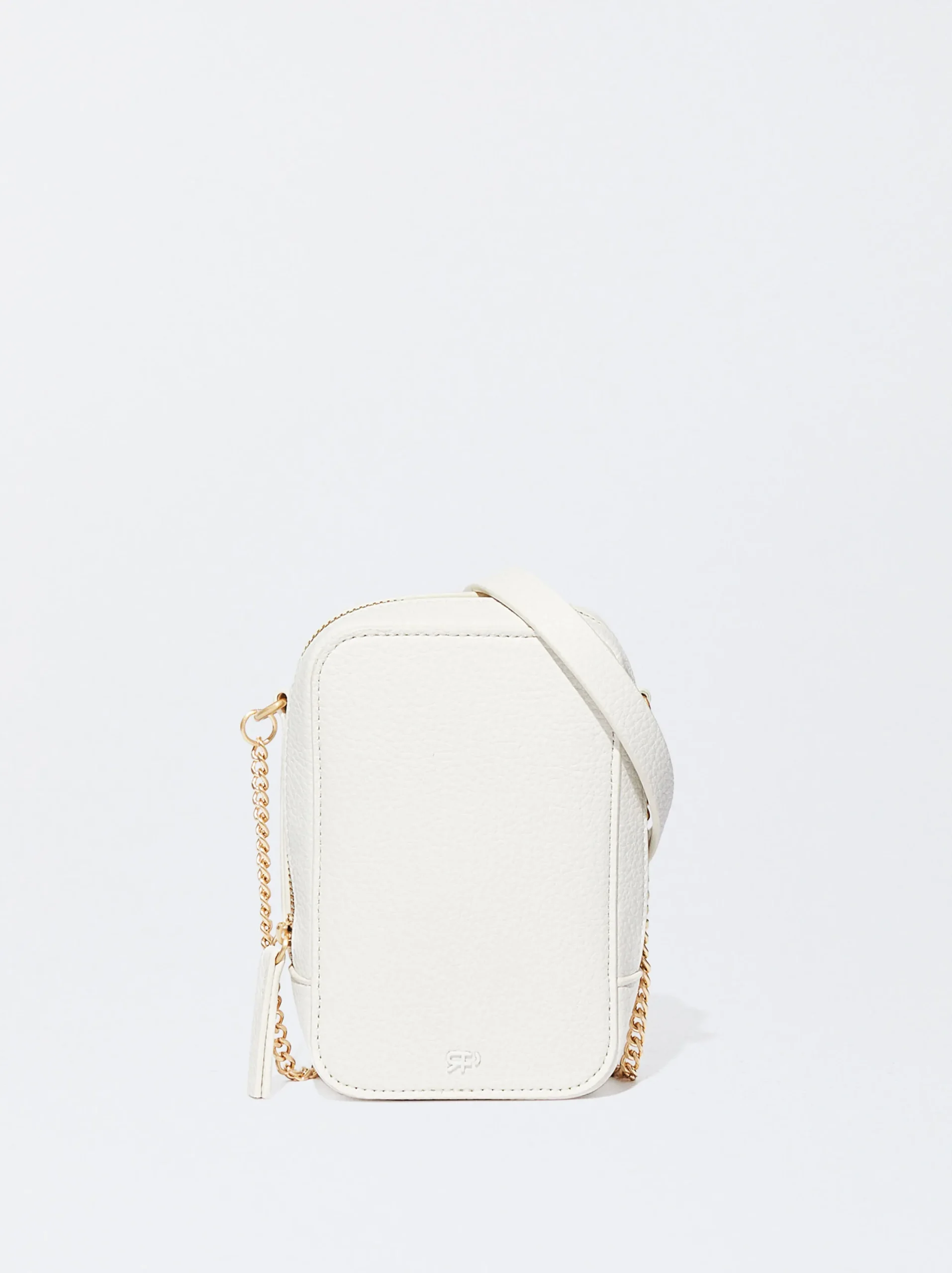 PARFOIS Bolso Para Móvil Con Cadena Blanco Cheap