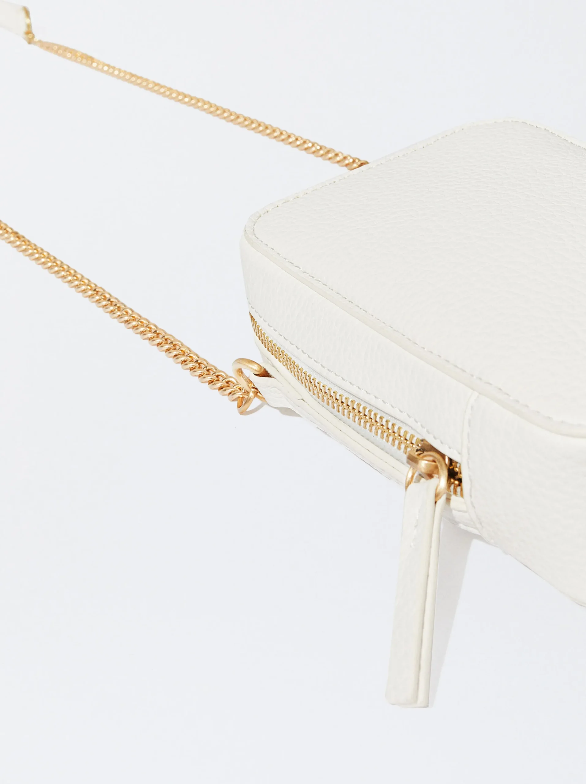 PARFOIS Bolso Para Móvil Con Cadena Blanco Cheap