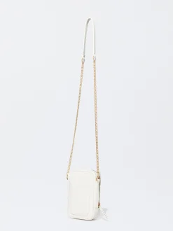 PARFOIS Bolso Para Móvil Con Cadena Blanco Cheap