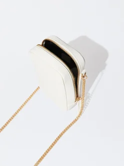 PARFOIS Bolso Para Móvil Con Cadena Blanco Cheap
