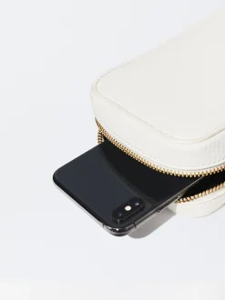 PARFOIS Bolso Para Móvil Con Cadena Blanco Cheap