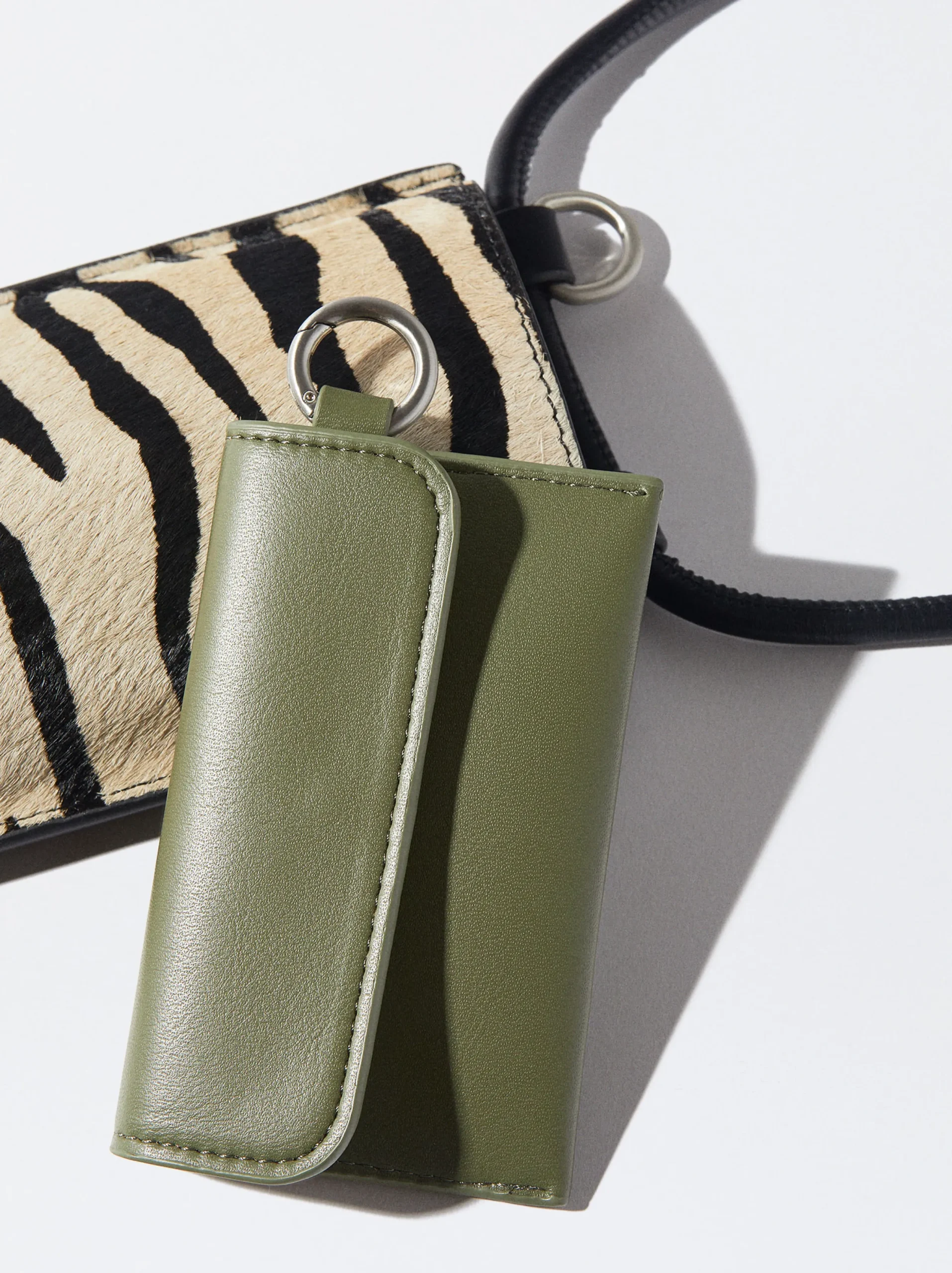 PARFOIS Bolso Para Móvil De Piel Negro Store