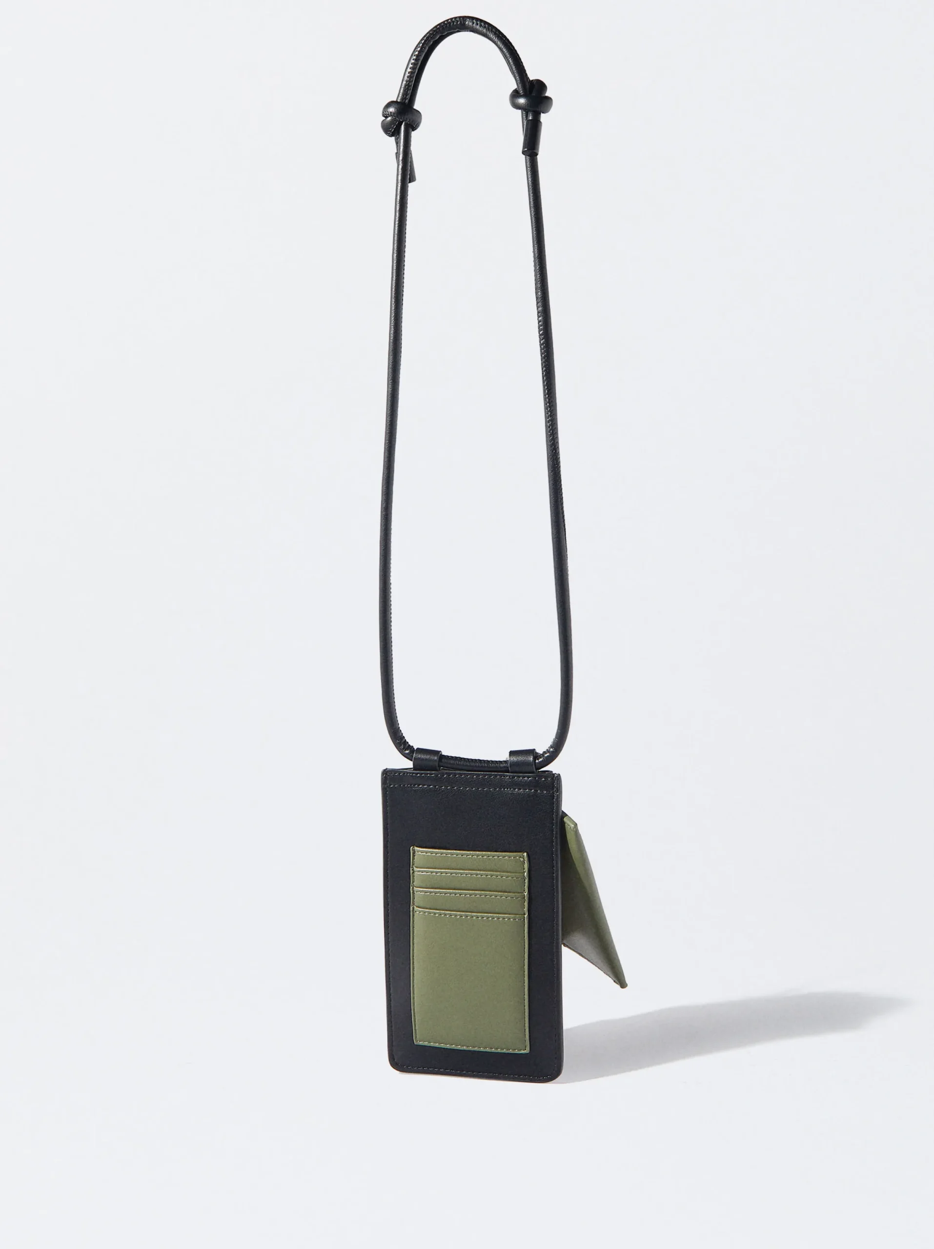 PARFOIS Bolso Para Móvil De Piel Negro Store