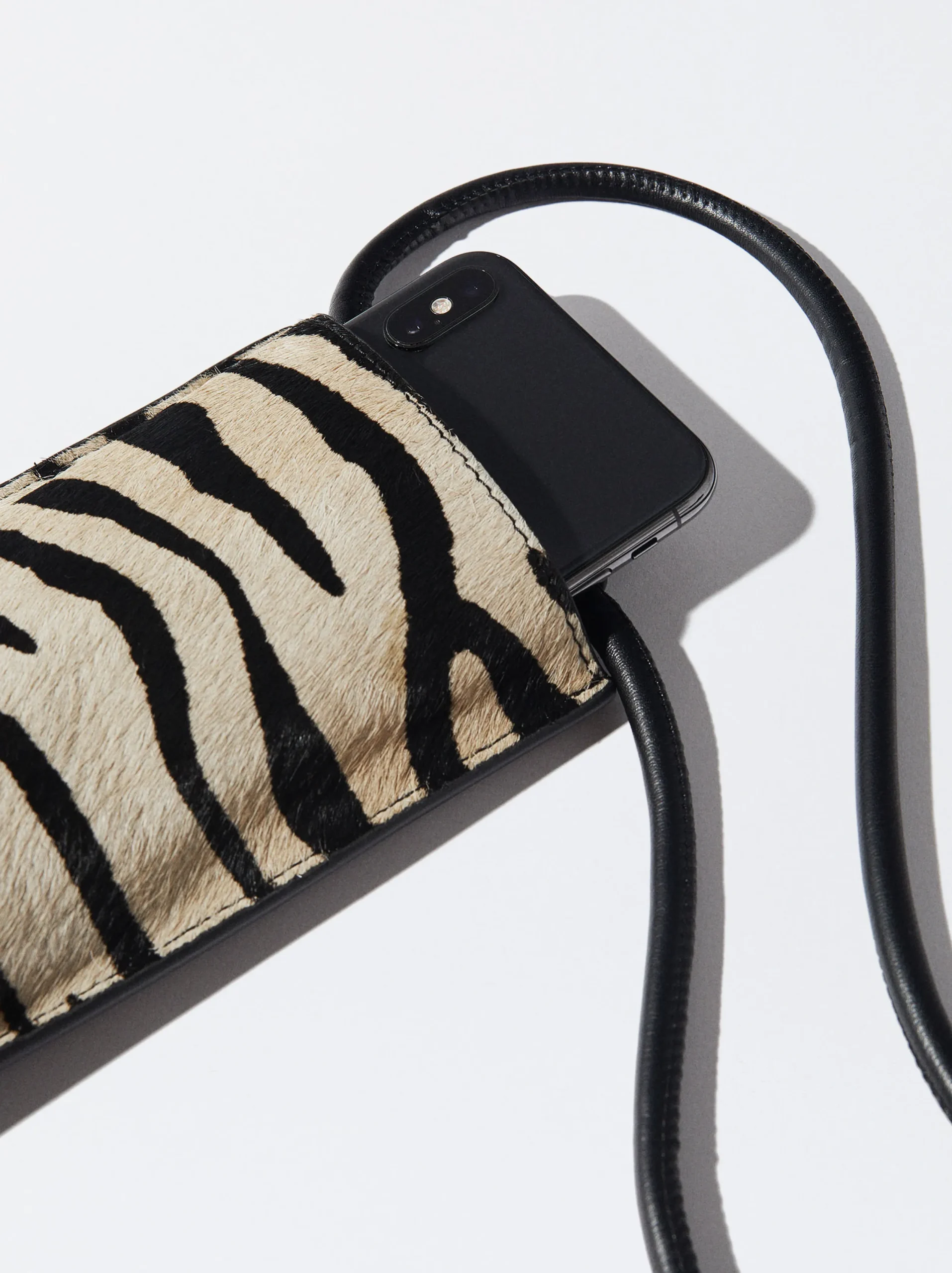PARFOIS Bolso Para Móvil De Piel Negro Store