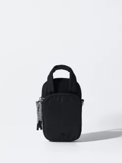 PARFOIS Bolso Para Móvil De Nylon Negro Clearance