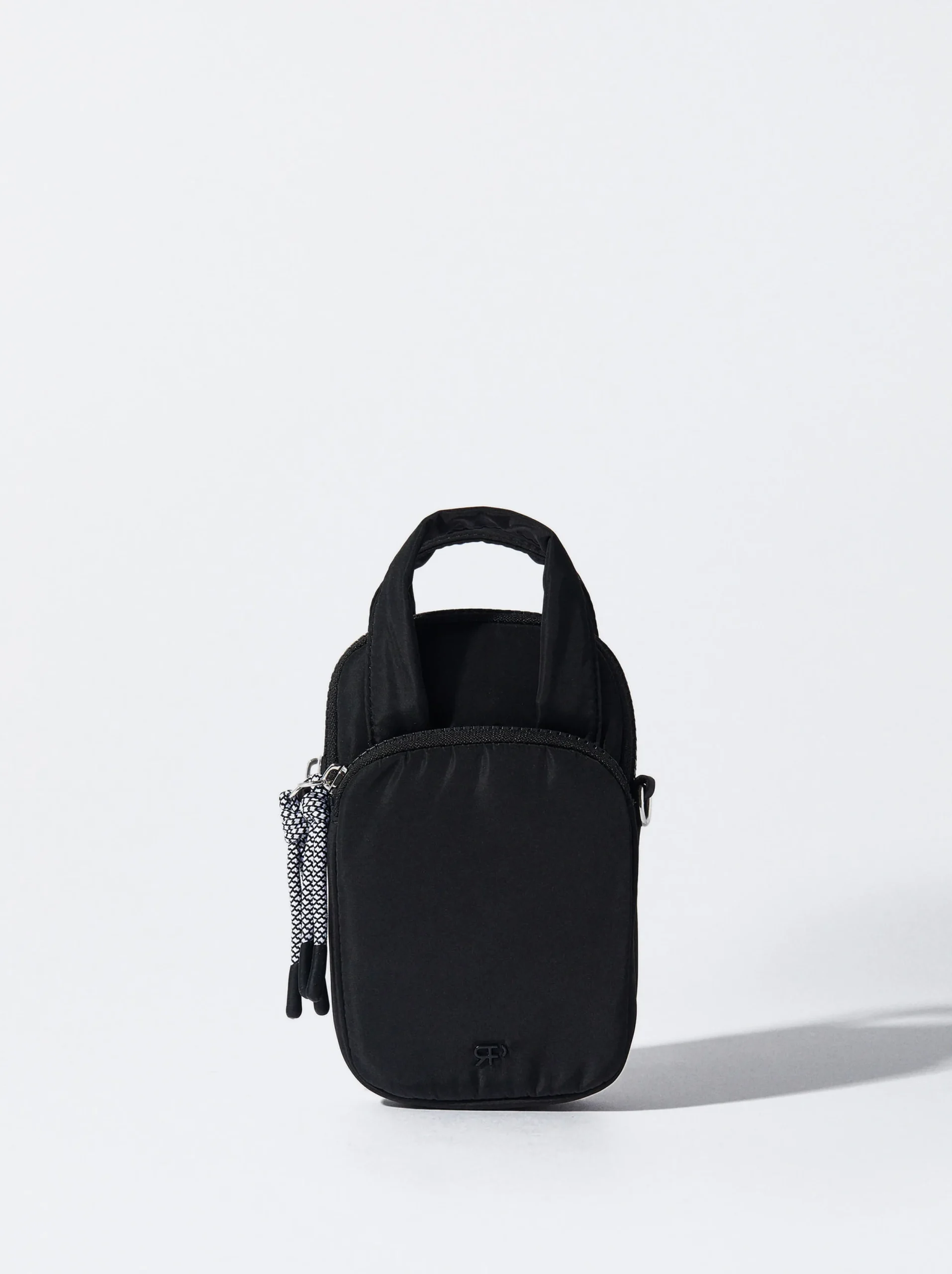 PARFOIS Bolso Para Móvil De Nylon Negro Clearance