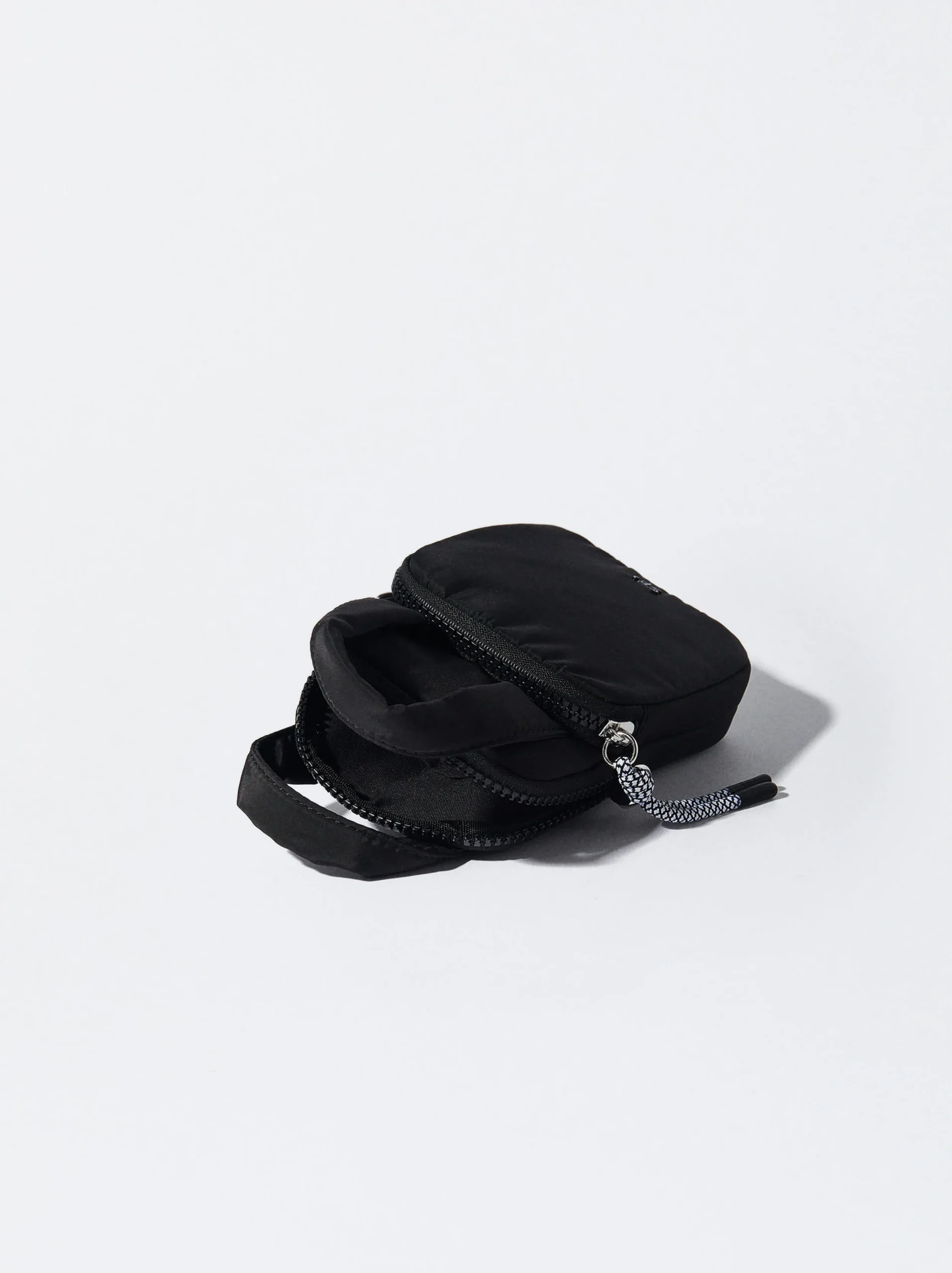 PARFOIS Bolso Para Móvil De Nylon Negro Clearance