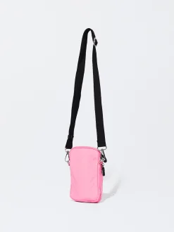 PARFOIS Bolso Para M&oacute;vil De Nylon Rosa Outlet
