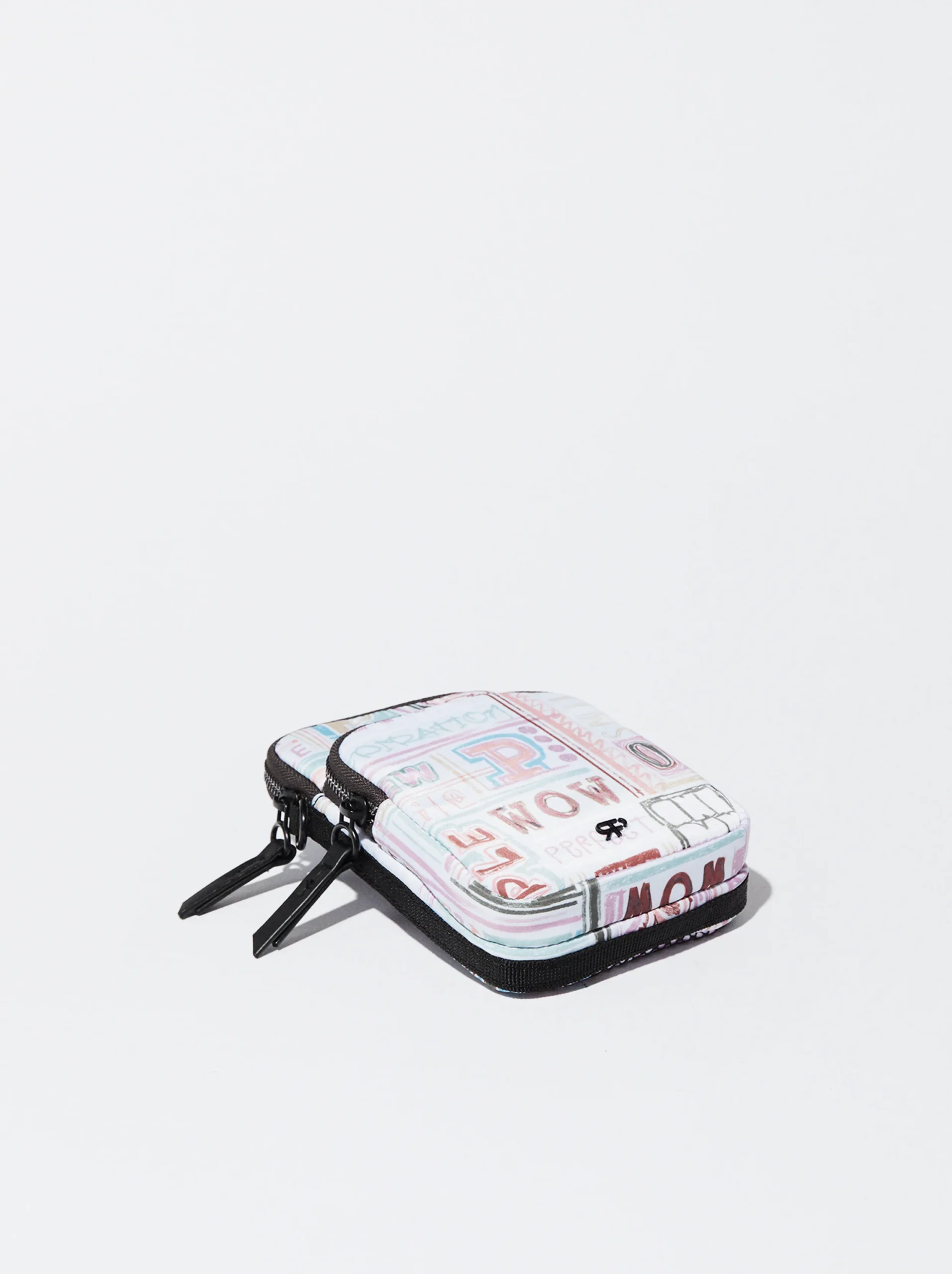 PARFOIS Bolso Para Móvil De Nylon Estampado Blanco Discount