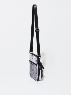 PARFOIS Bolso Para Móvil De Nylon Estampado Blanco Discount