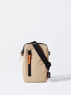 PARFOIS Bolso Para Móvil De Nylon Beige Shop